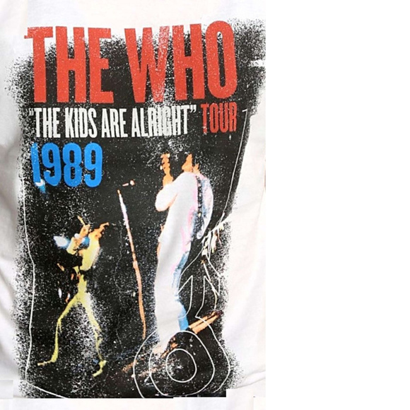 The Who Kids Are Alright Tour 1989 power pop rock Official Tank Top 2X NWT - Picture 3 of 3